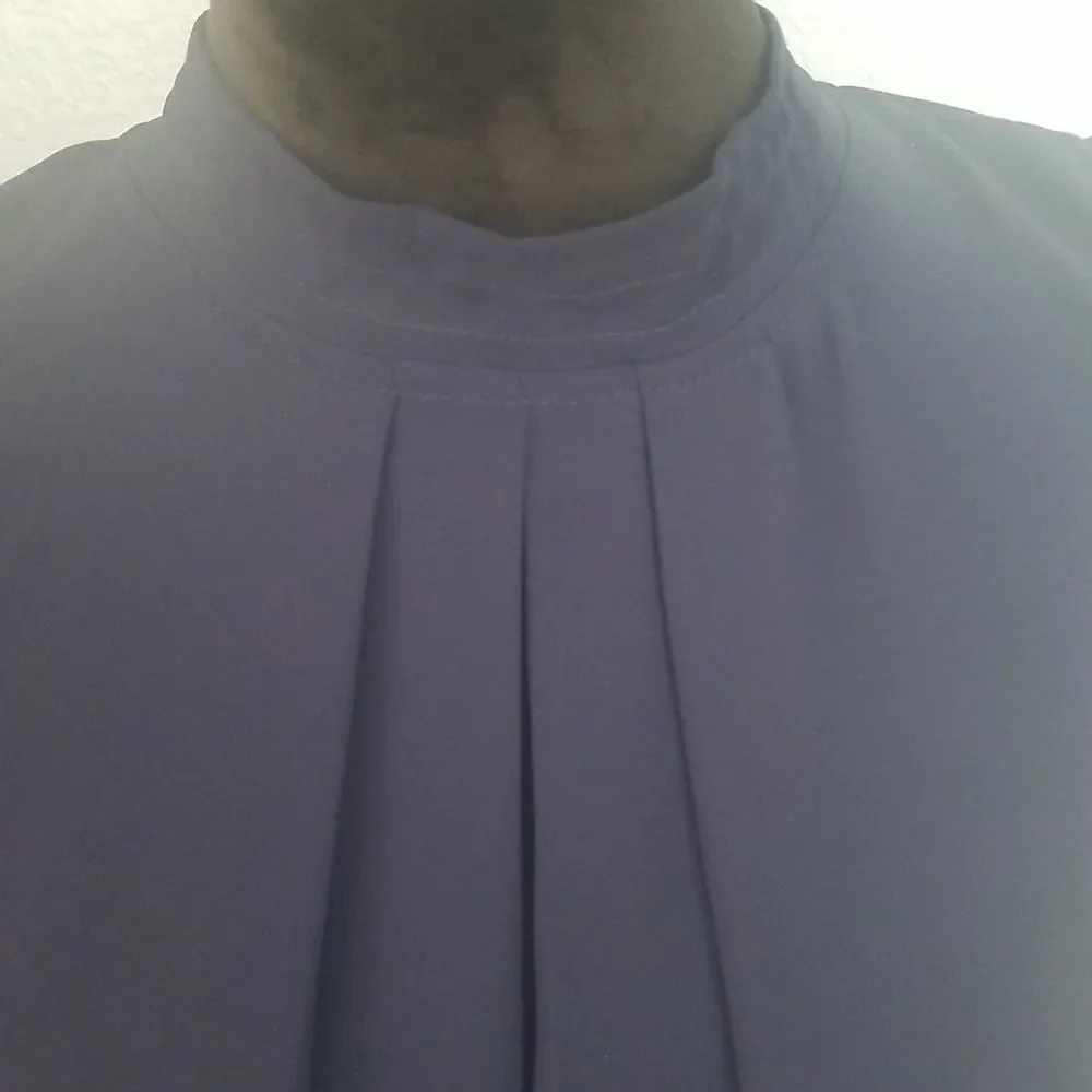 Blue chiffon top